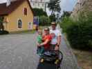 Nils, Sabine und ich im Hofgraben in Weitra (19. Juli)