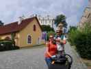 Sabine, ich und Nils im Hofgraben in Weitra (19. Juli)