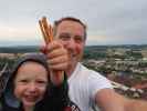 Nils und ich im Schloss Weitra, 601 m (19. Juli)