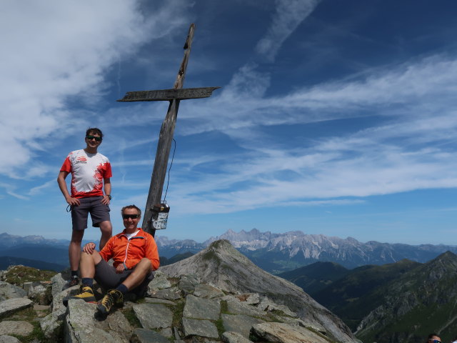 Ronald und ich auf der Lungauer Kalkspitze, 2.471 m (25. Juli)