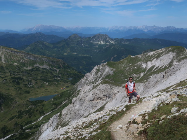 Ronald zwischen Lungauer Kalkspitze und Akarscharte (25. Juli)