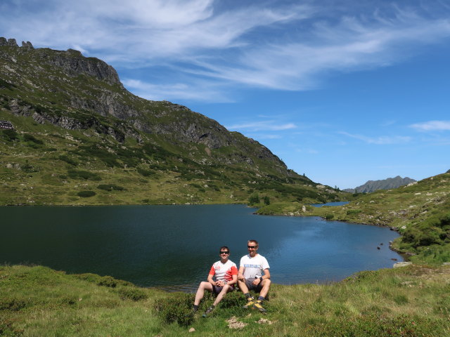 Ronald und ich beim Unteren Giglachsee, 1.921 m (25. Juli)