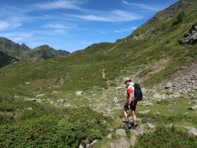 Ronald zwischen Unterem Giglachsee und Duisitzkarsee (25. Juli)