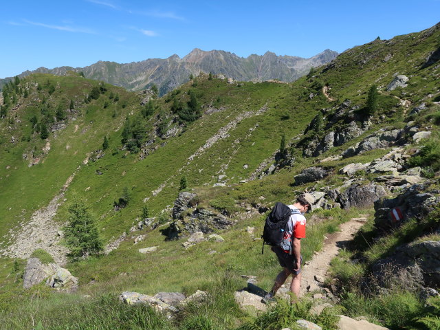 Ronald zwischen Unterem Giglachsee und Duisitzkarsee (25. Juli)