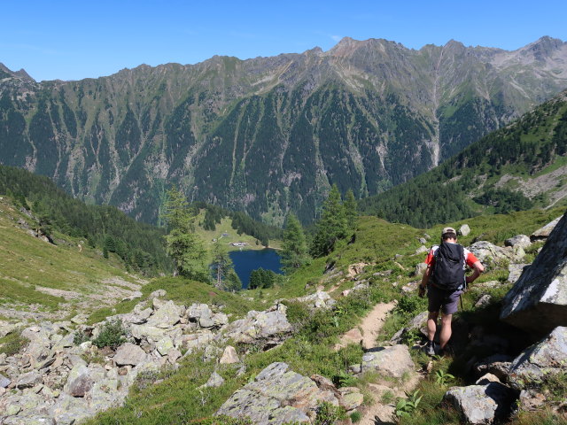 Ronald zwischen Unterem Giglachsee und Duisitzkarsee (25. Juli)