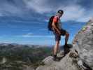 Ronald zwischen Akarscharte und Steirischer Kalkspitze (25. Juli)