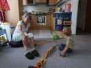 Mama und Nils in unserer Wohnung