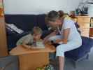 Nils und Mama in unserer Wohnung