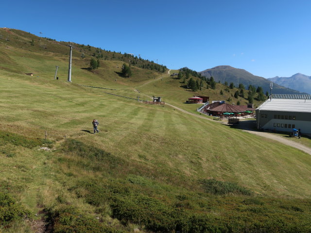 Sabine zwischen Bergstation der Thurntalerbahn und Thurntaler (28. Juli)