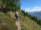 Sabine zwischen T&ouml;dterbach und &Auml;u&szlig;erer Alm (28. Juli)